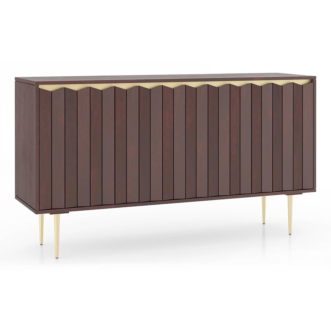 Keoni Solid Wood Sideboard in Claret Mahogany Finish