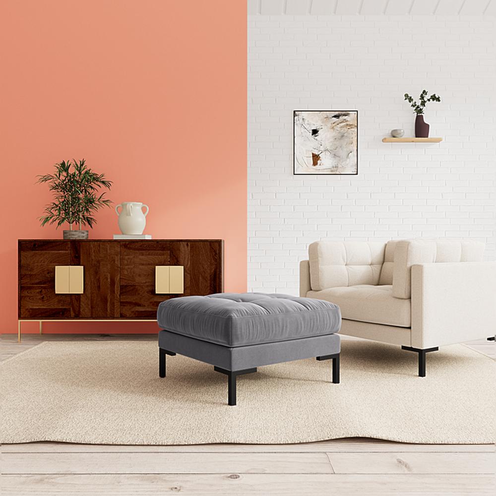Lano Ottoman Color in Dark Grey - Home Lifestylez