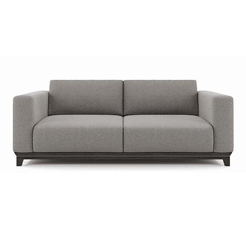 Taarkashi 3 Seater Fabric Sofa (Gainsboro Grey)