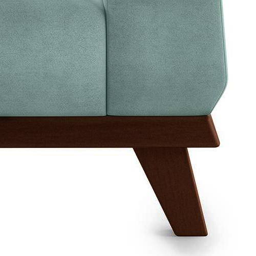 Granada Luxe 3 Seater Fabric Sofa in Dusty Turquoise Velvet Colour
