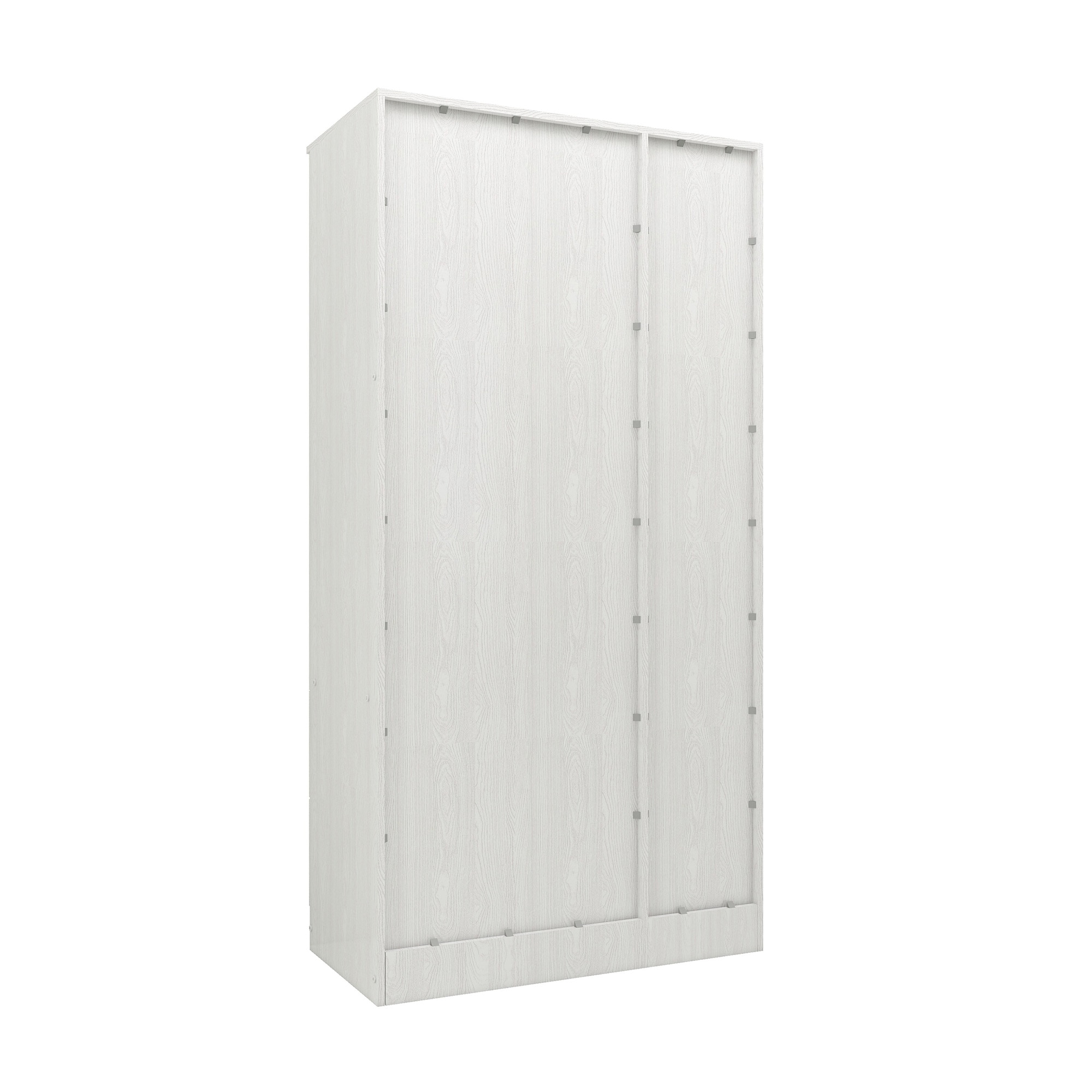 Ren 3 Door Engineered Wood Wardrobe in Silver Oak Finish