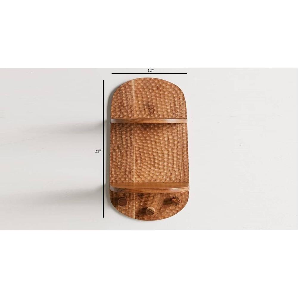WOODENMOOD Rectangular Wall Rack