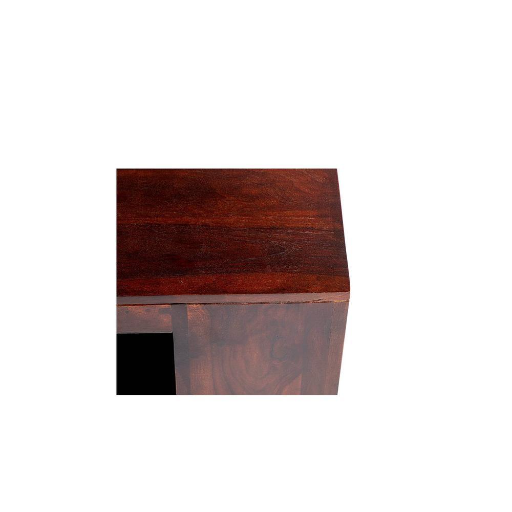 Milan Sheesham Wood Coffee Table In Walnut Finish