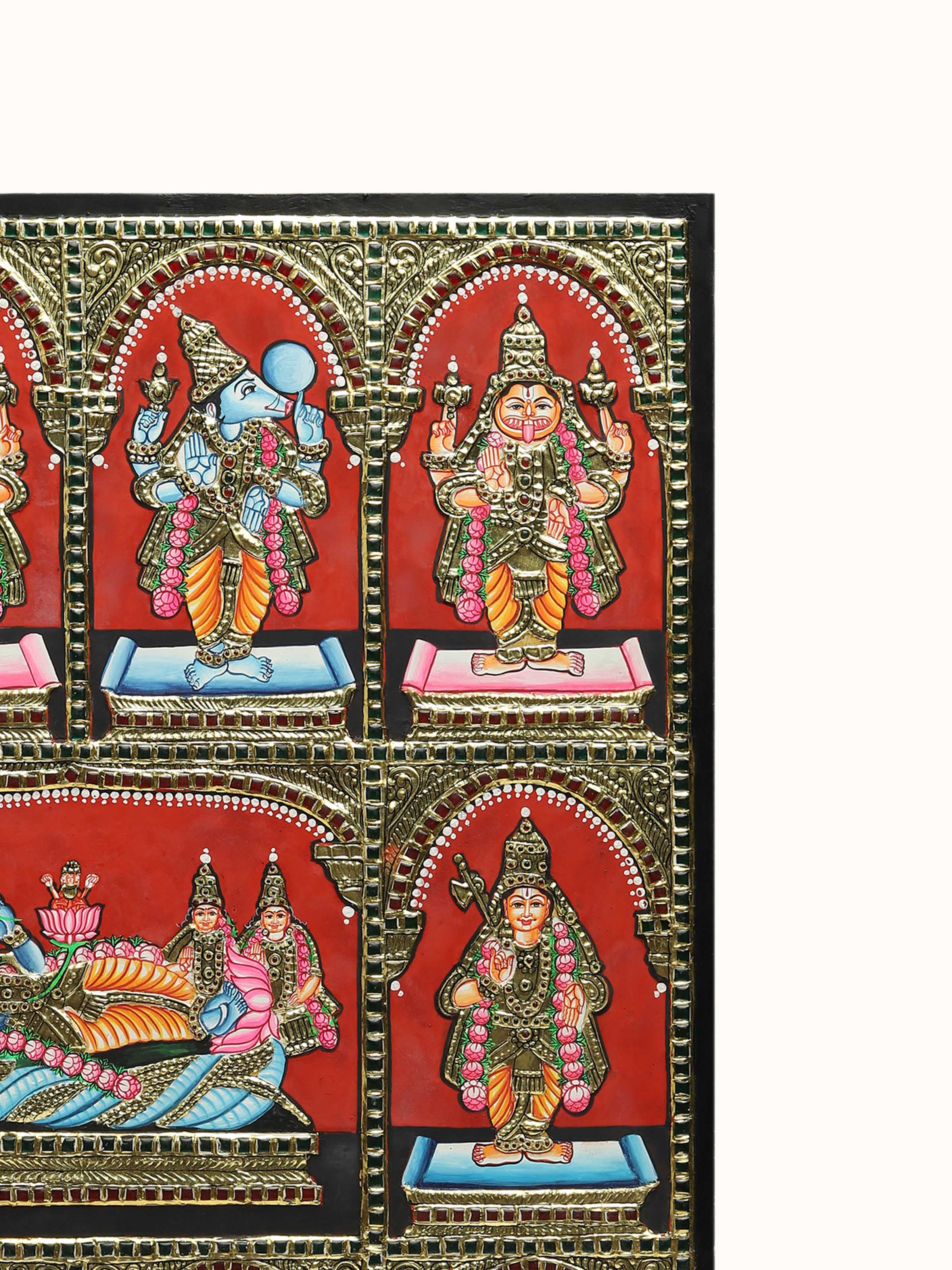 Dasavatharam Thanjavur Painting