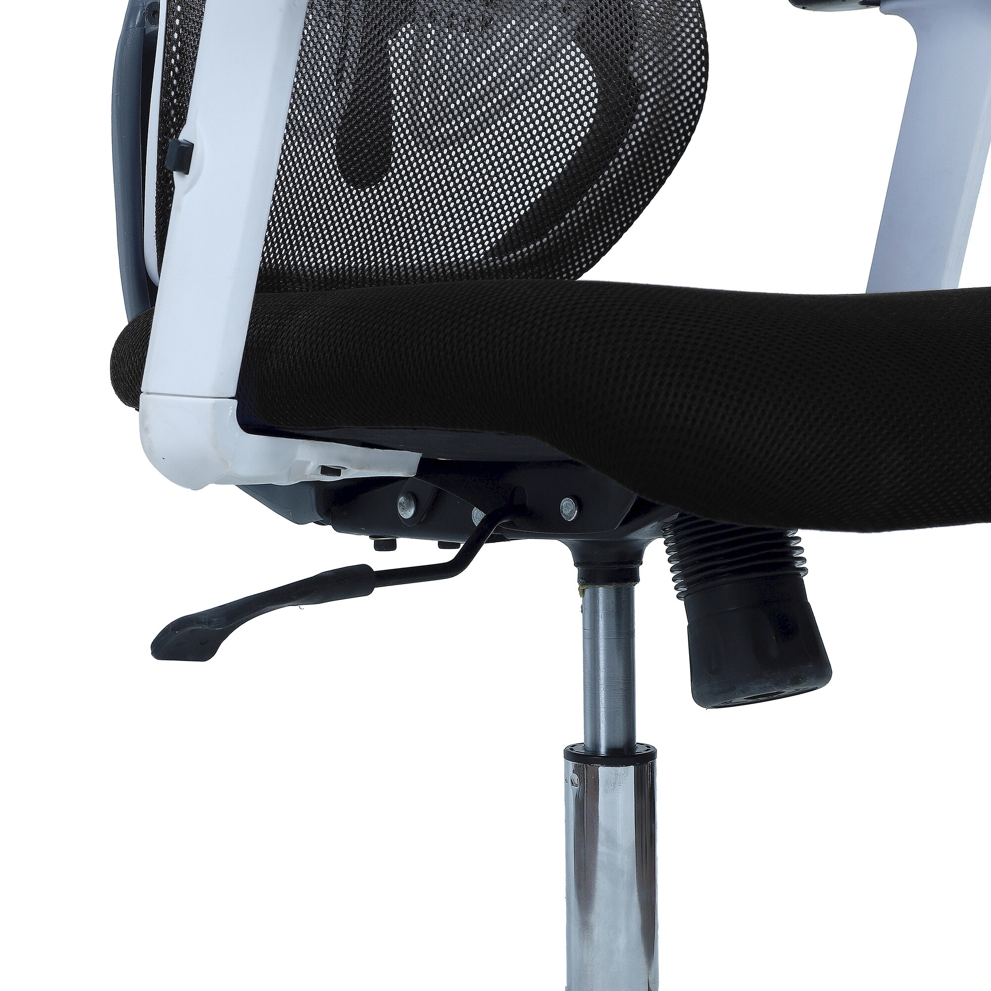 Wiwngas Mid Back Ergonomic Chair in Black Colour