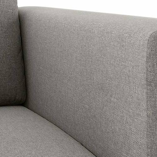 Taarkashi 3 Seater Fabric Sofa (Gainsboro Grey)