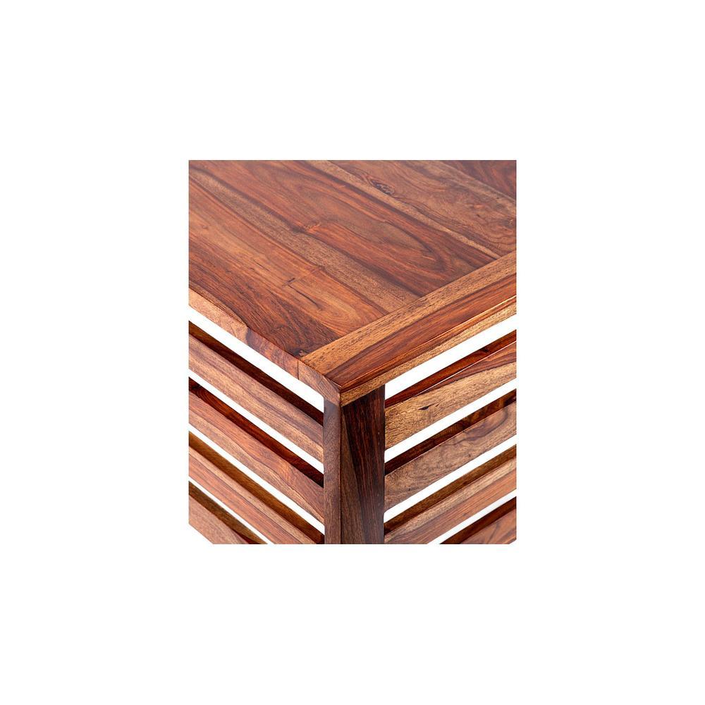Montreal Sheesham Wood Coffee Table In Teak Finish