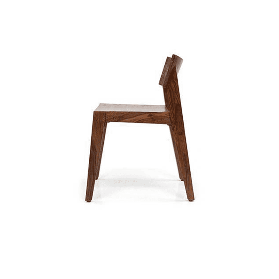 Gordon Solid Wood Dining Chair in Teak Finish