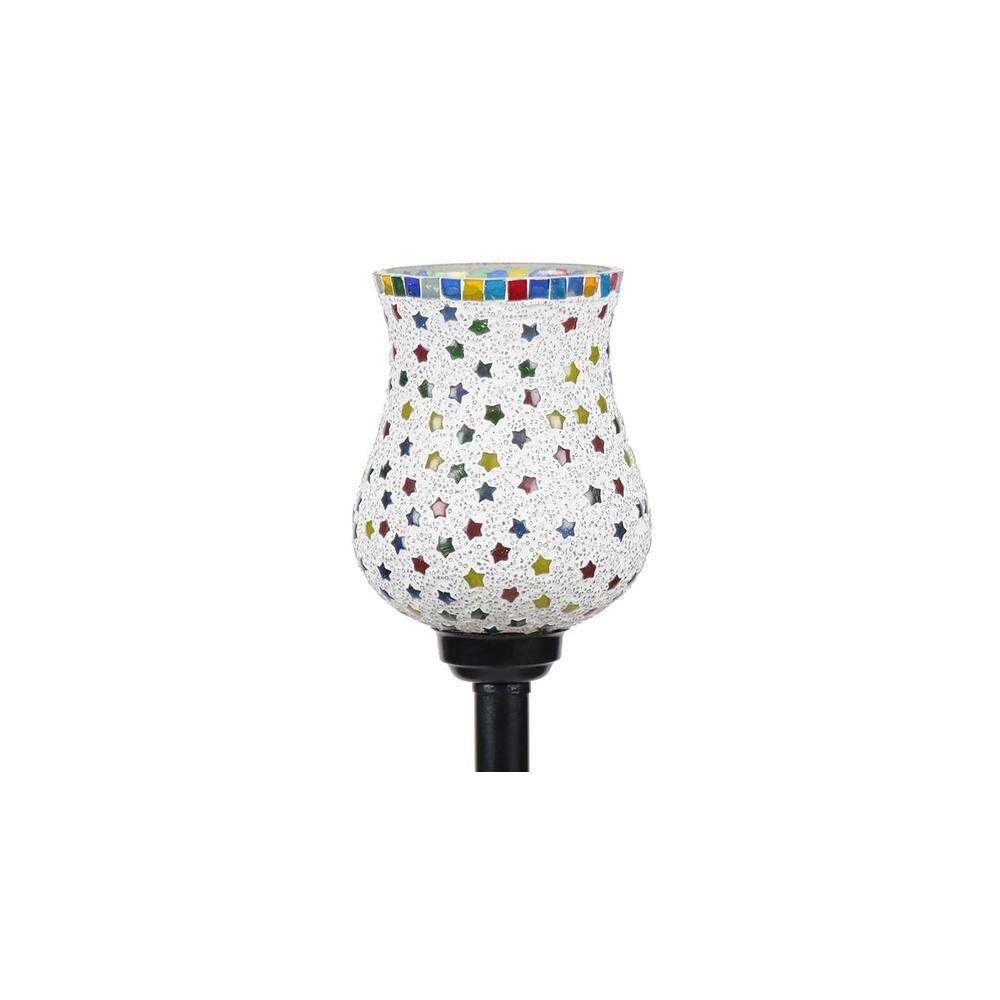 Creed Black Glass Shade Floor Lamp