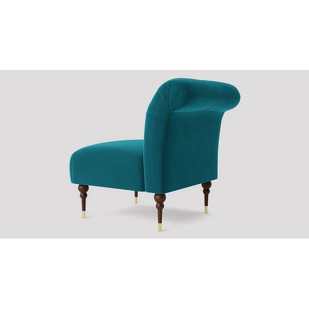 Tybalt Accent chair Velvet in T Blue Color