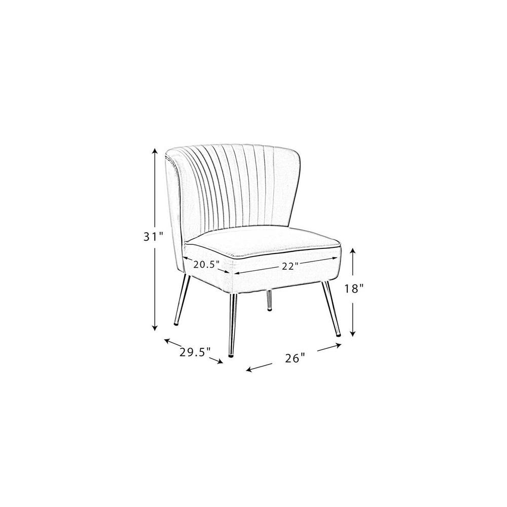 Crimson Accent Chair in Blue Colour