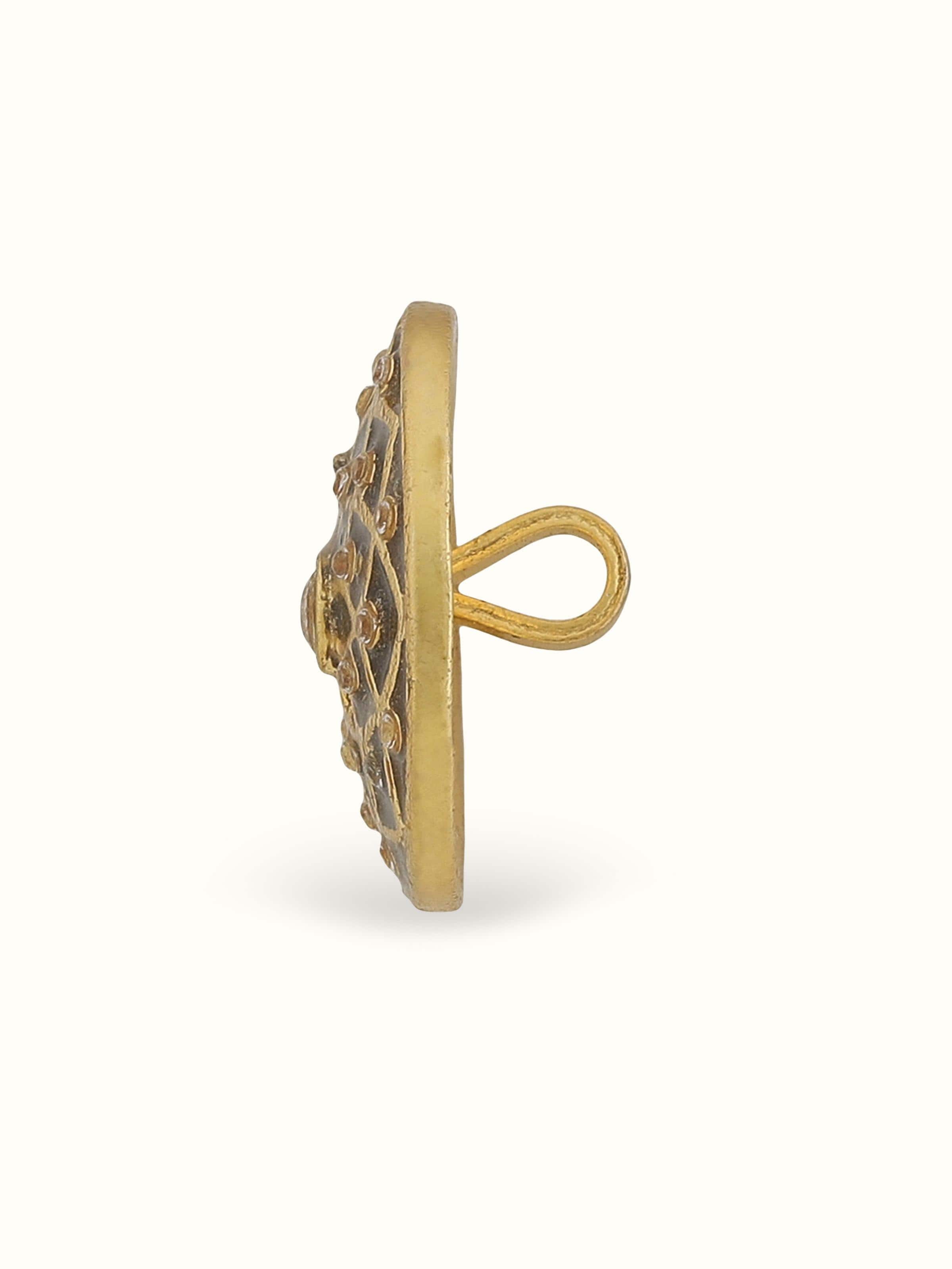 Silver Smithing Jodhpuri Button Set