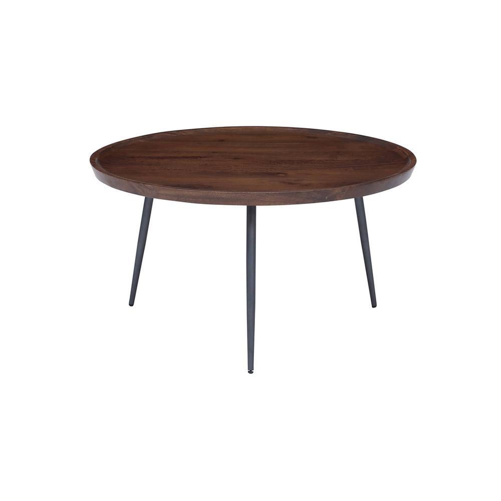 Kasia Solid Wood Coffee Table In Walnut Finish