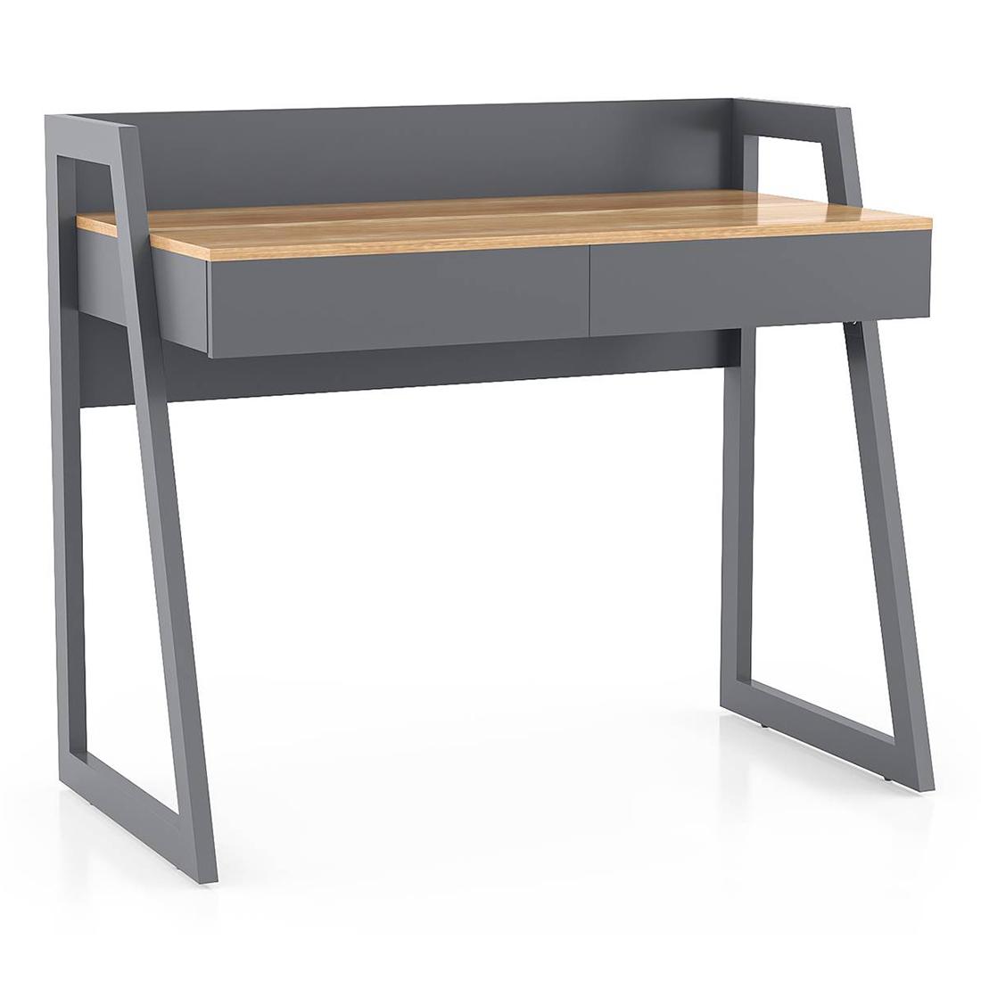 Zelda Engineered Wood Study Table in Two Tone Finish