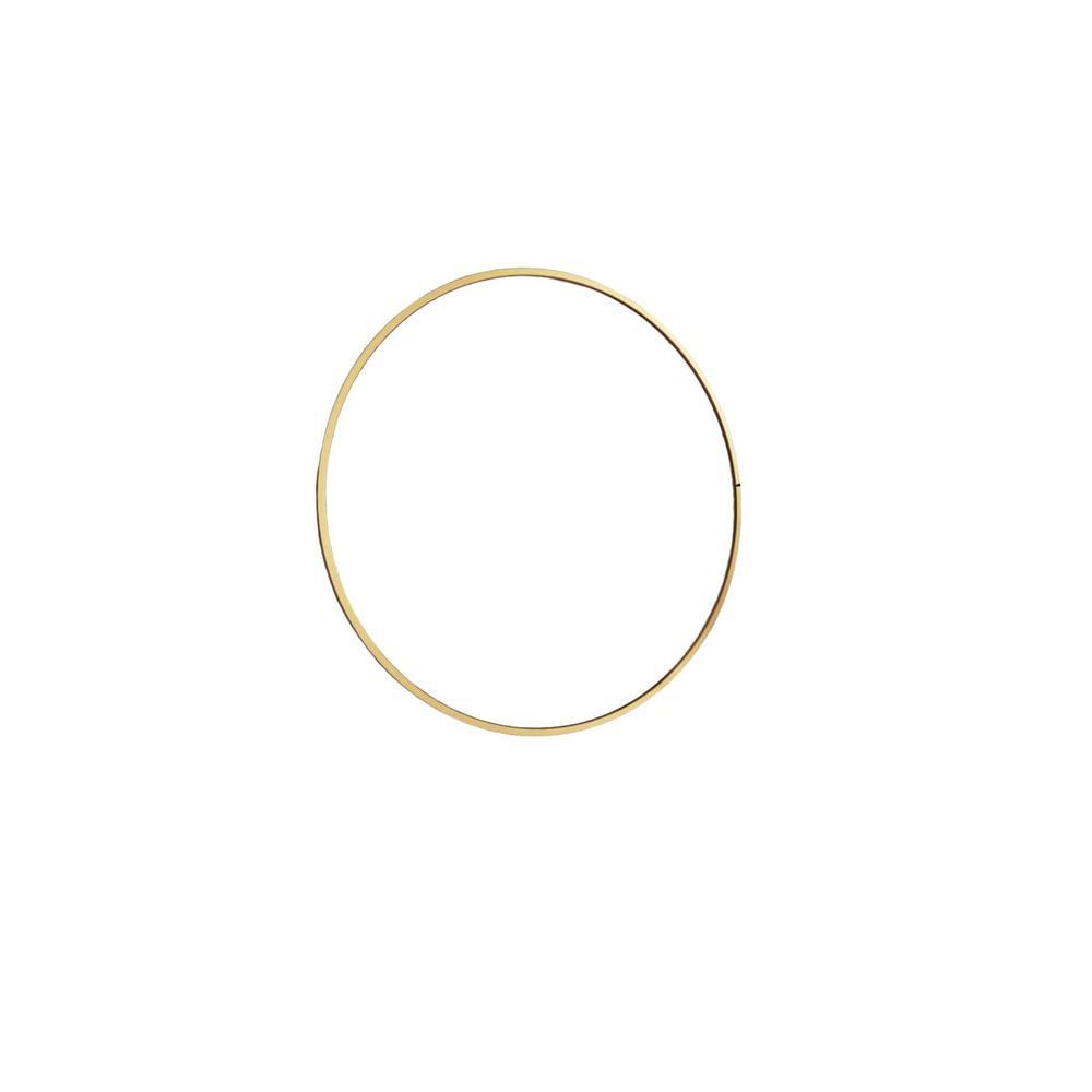 33″ Gold Round Mirror