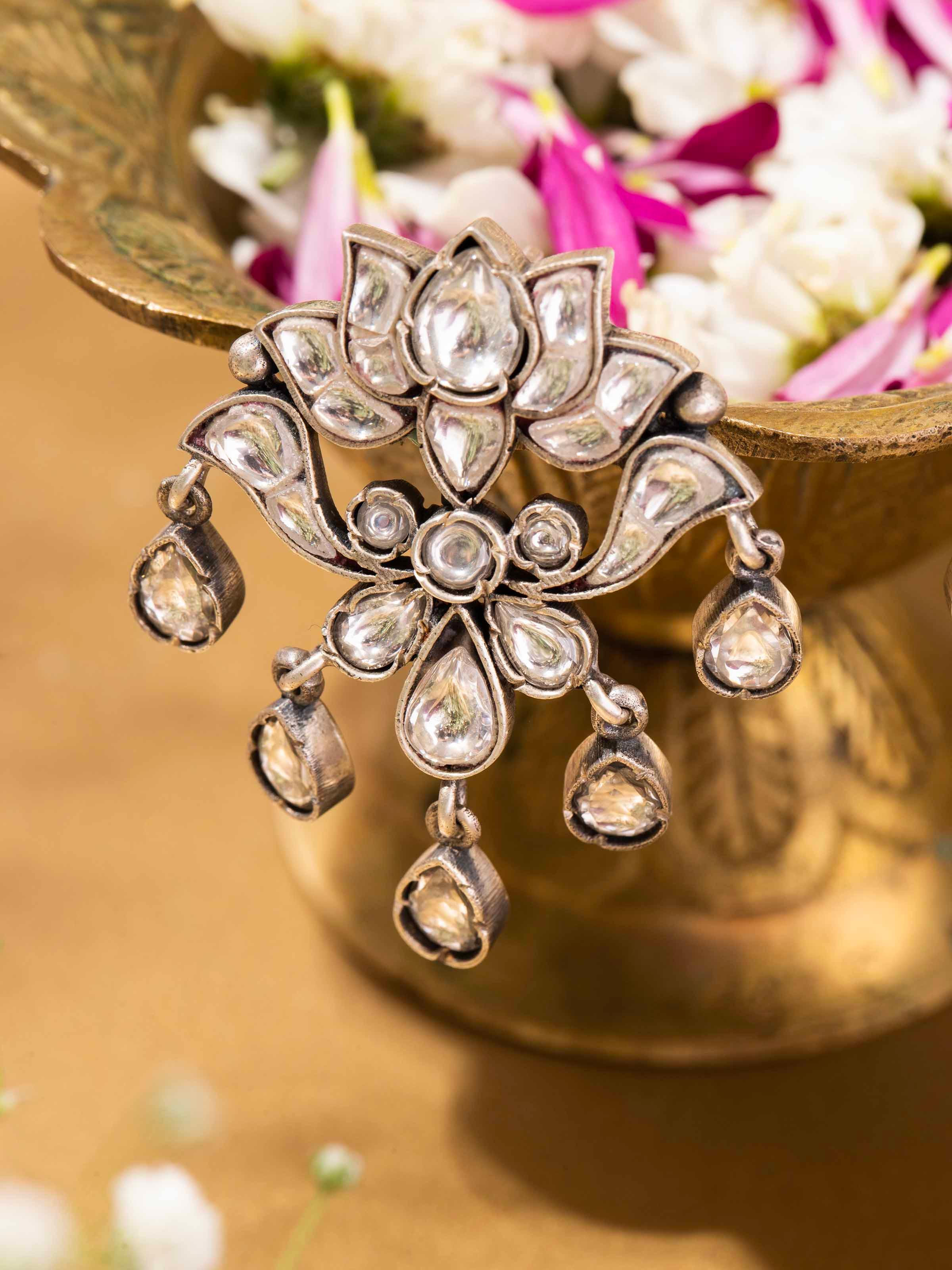 Silver Smithing Drops Earrings