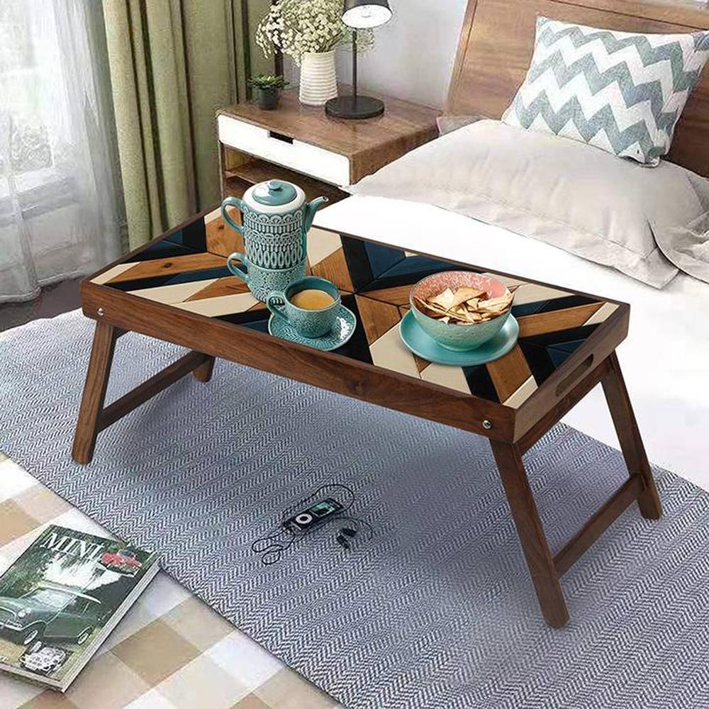 Parquet Wooden   and Serving Tray  Multicolour