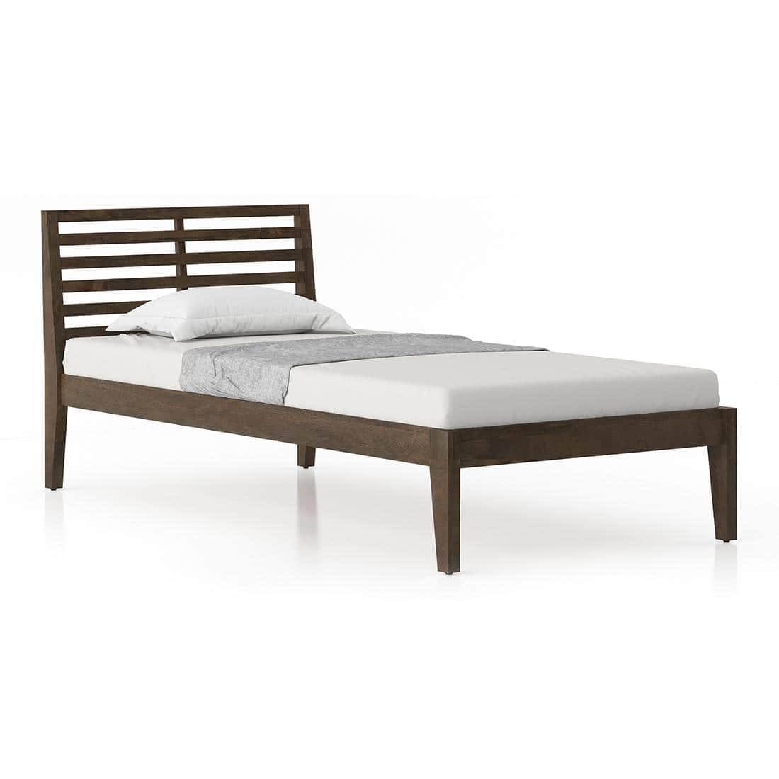 Elwyn Nonstorage Single Bed Finish Danish Walnut