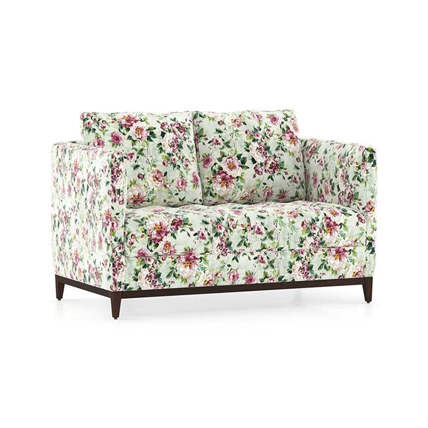 Florence Luxe 2 Seater Fabric Sofa in Clara Velvet Colour