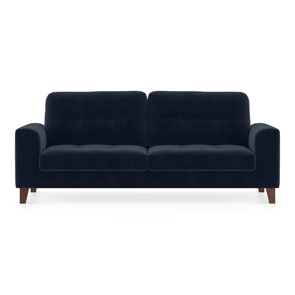 Verona Sofa Set (Colour: Sea Port Blue Velvet, Seater: 3+2+1)