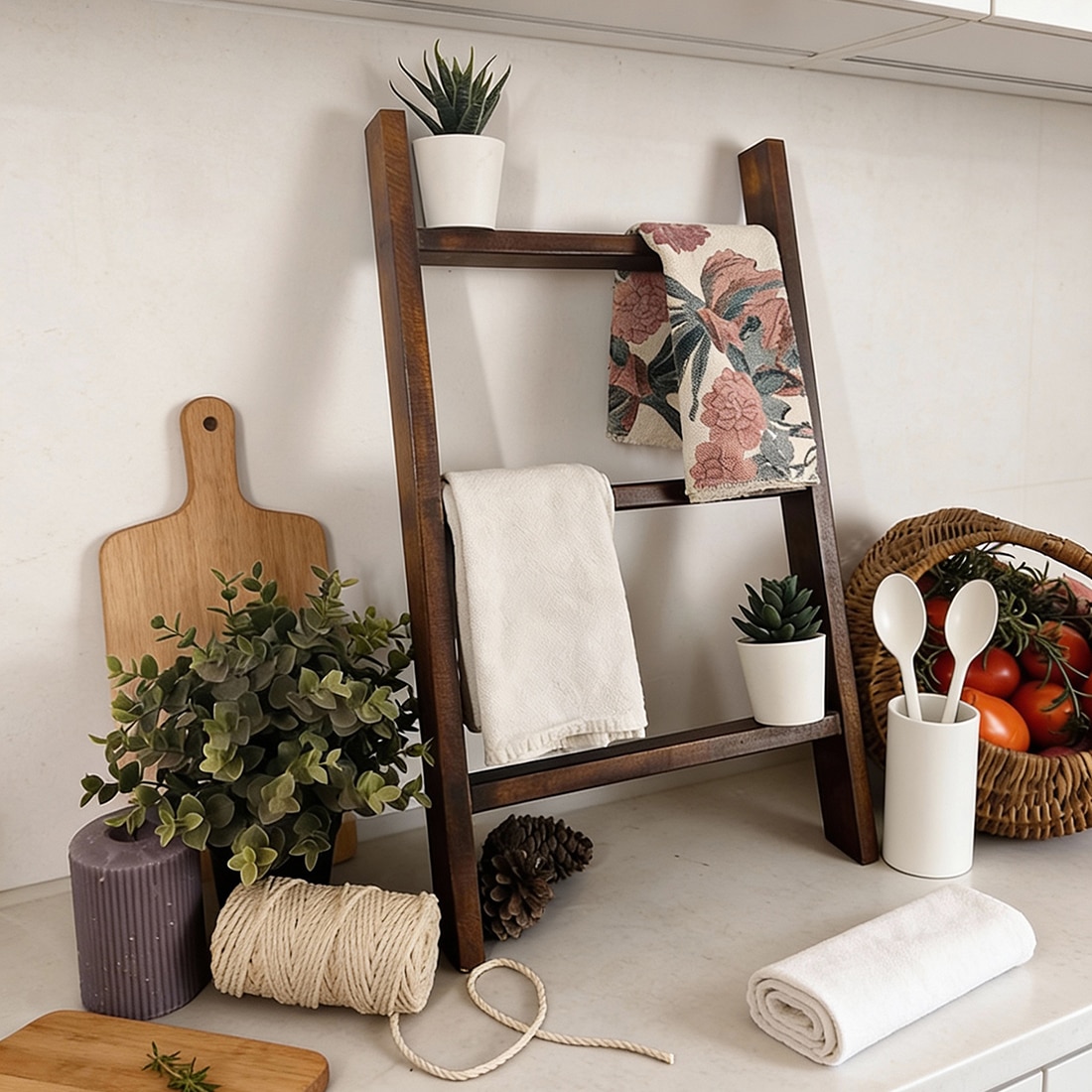 Highness Wooden Kitchen Ladder - Symplify
