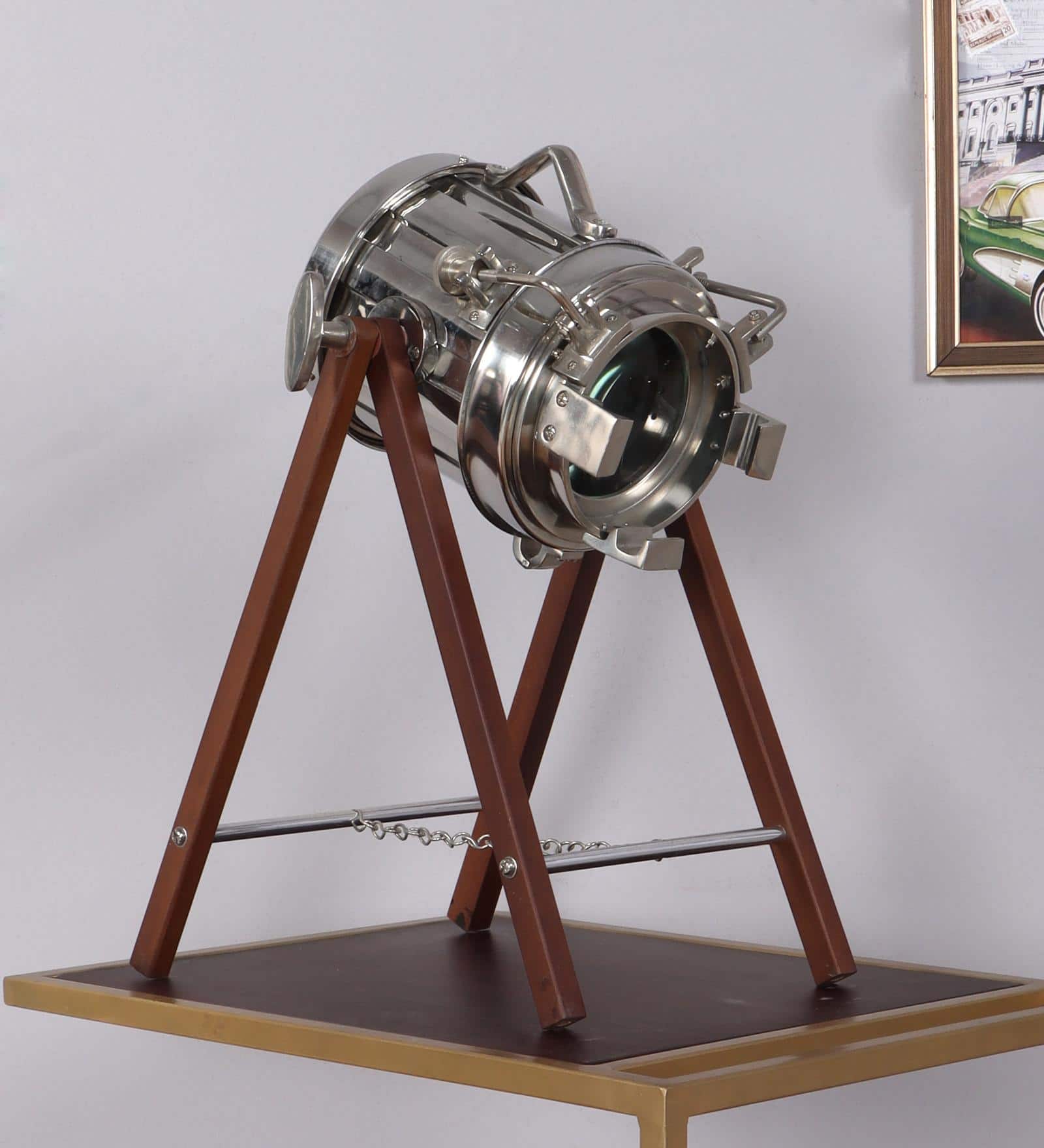 Lense Study Lamp in SS Polished Shade