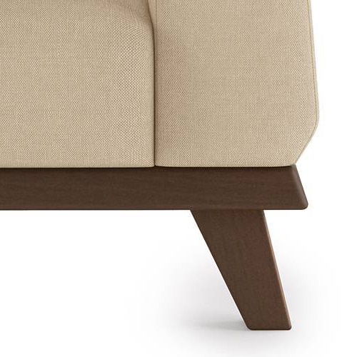 Granada Essential 1 Seater Fabric Sofa in Pearl Colour