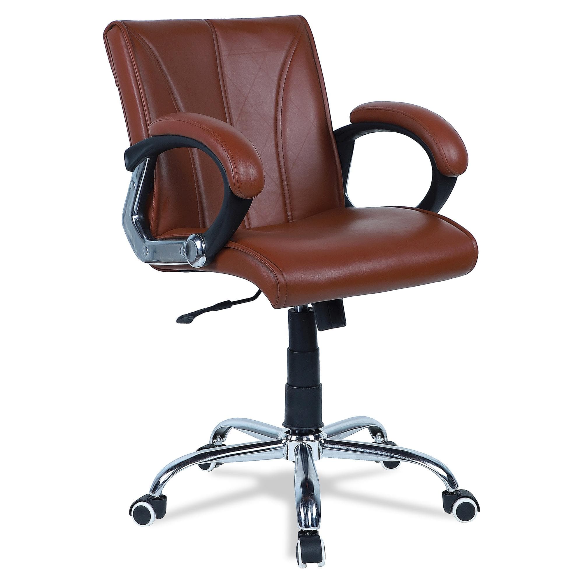 Liieancoinn Mid Back Executive Chair in Ten Brown Colour
