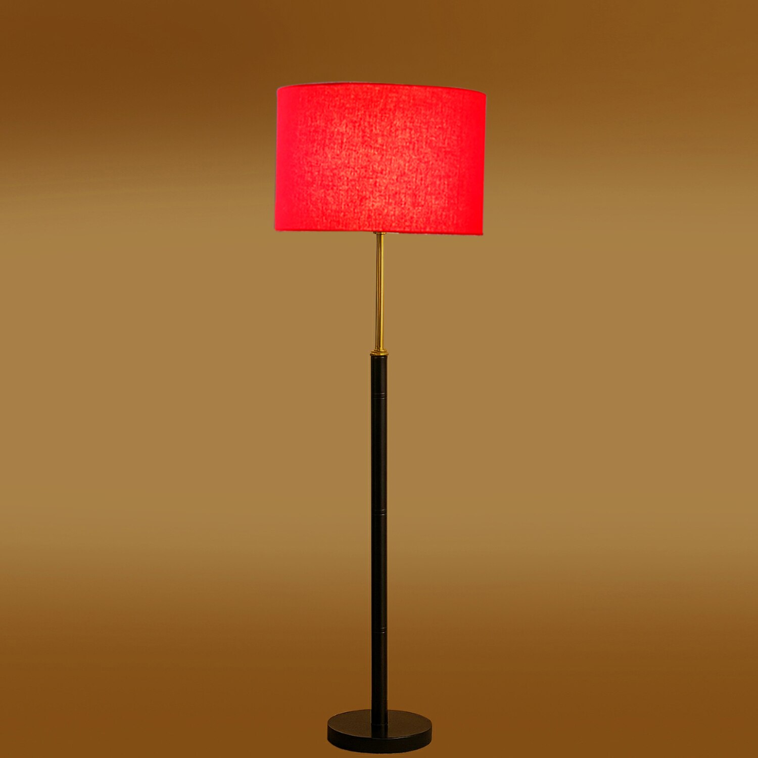 Devansh Wood & Metal Floor Lamp