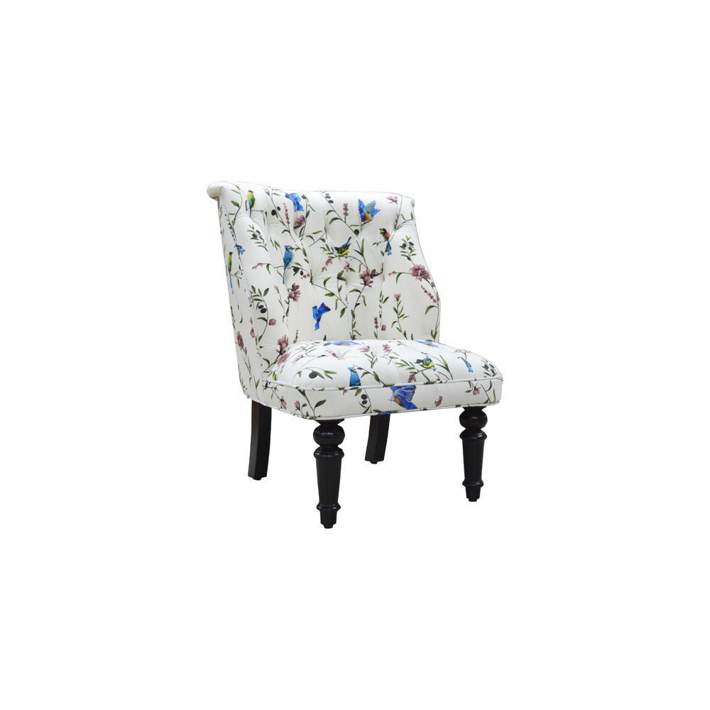The Cuddly Throne Lounge Chair In White Fabric