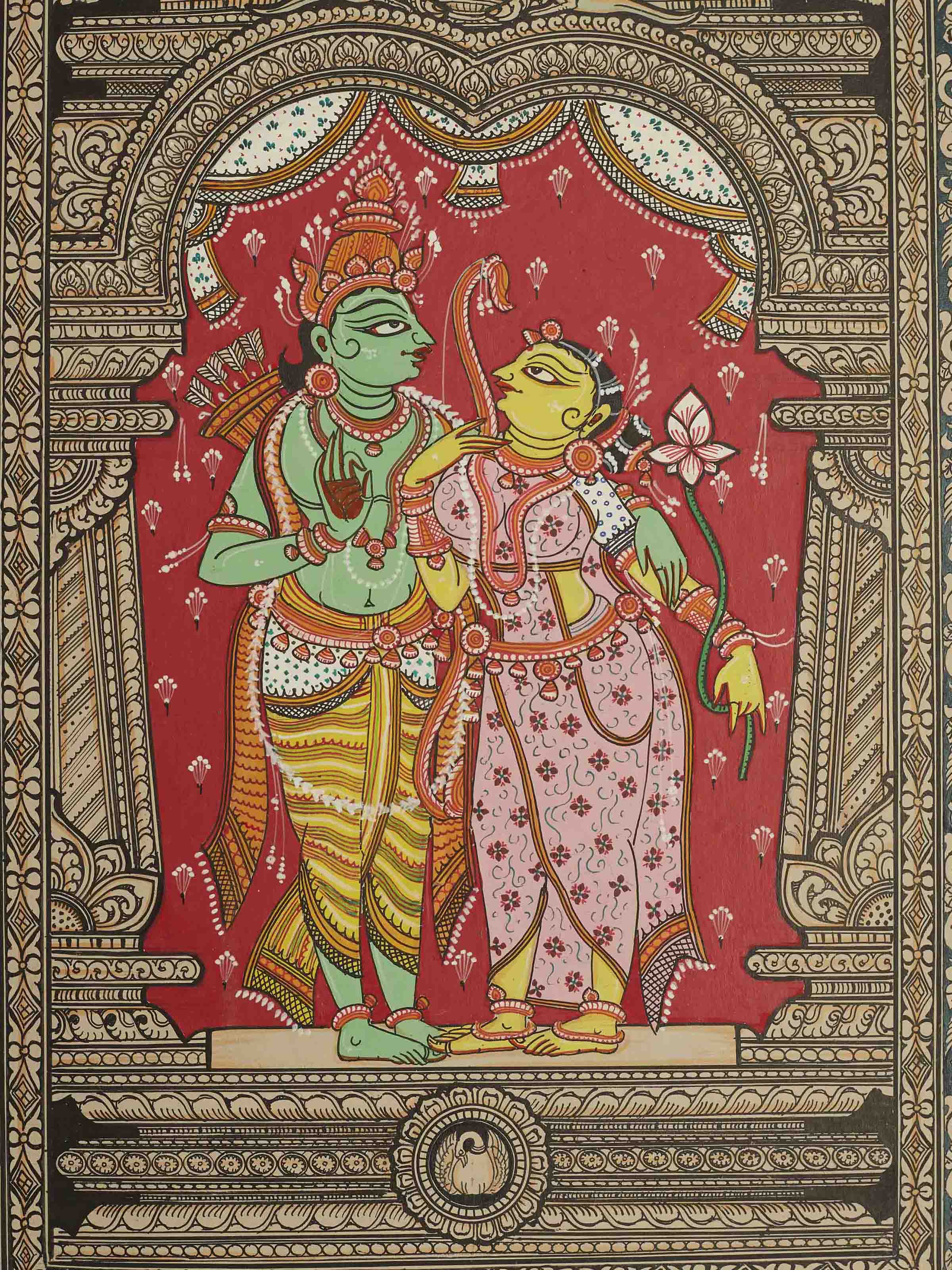Radha Krishna Patachitra Painting