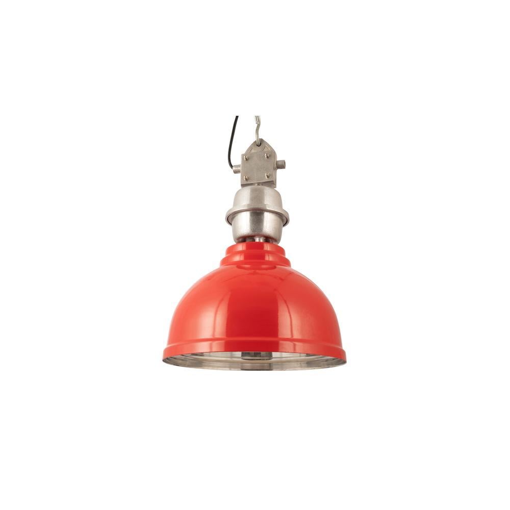 Ceramic Red Industrial Pendant Light