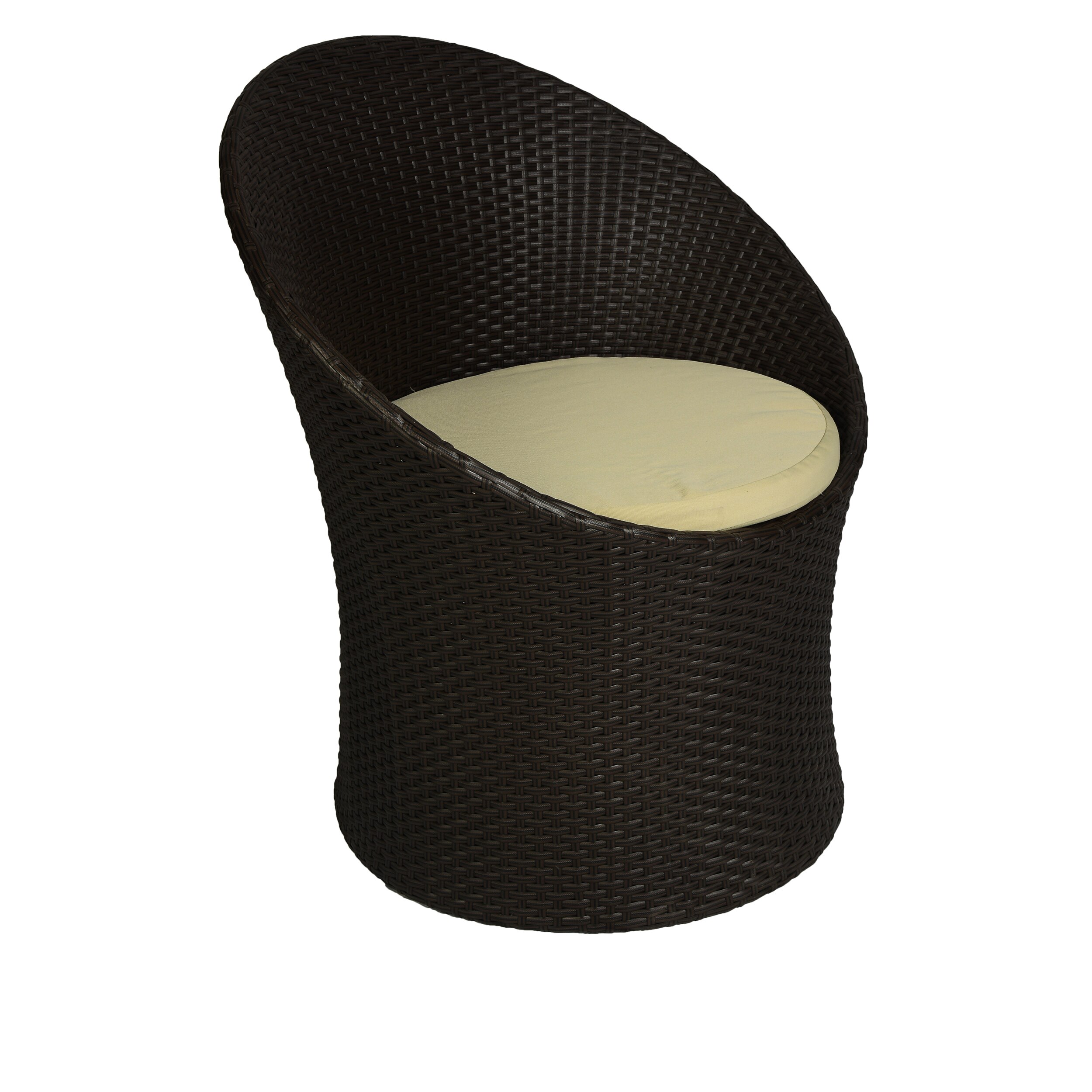 Sydney Wicker Table And Chair Set In Brown Dual Tone Finish