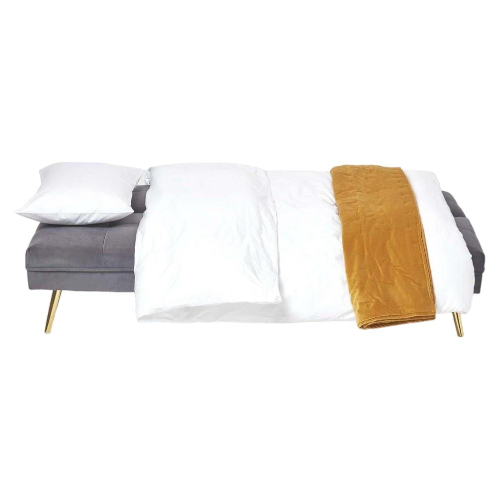 Lebon 3 Seater Sofa Cum Bed In Grey Color