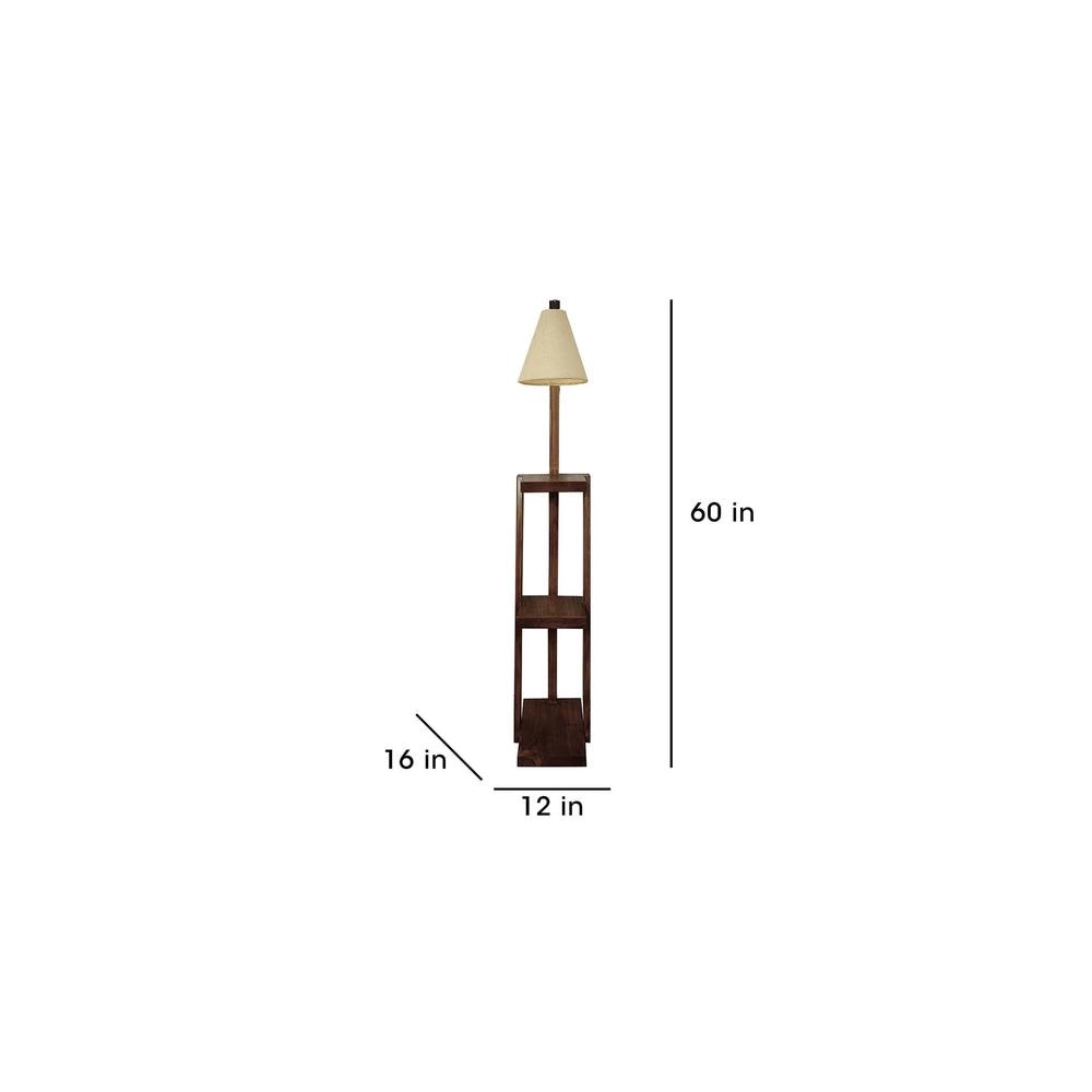 Julia Beige Jute Floor Lamp with Beige Jute Base