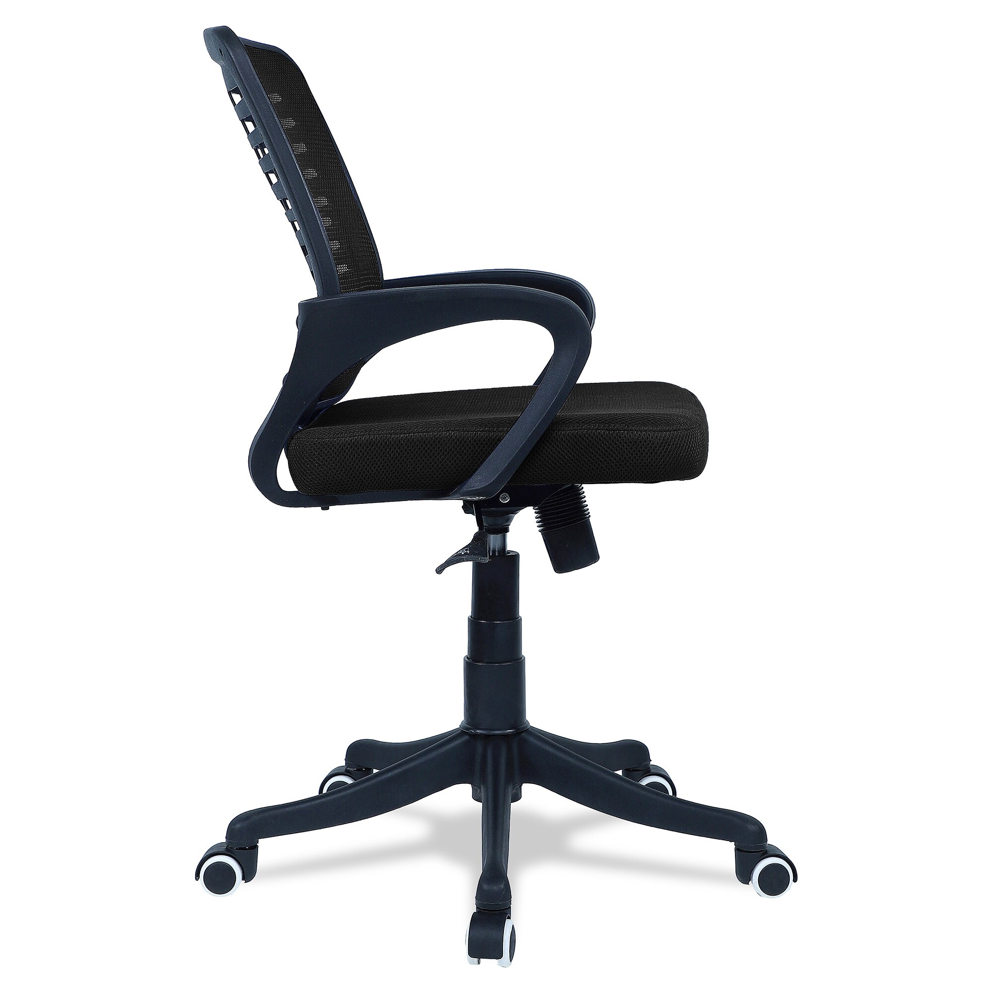 Diicea Mid Back Ergonomic Chair in Black Colour