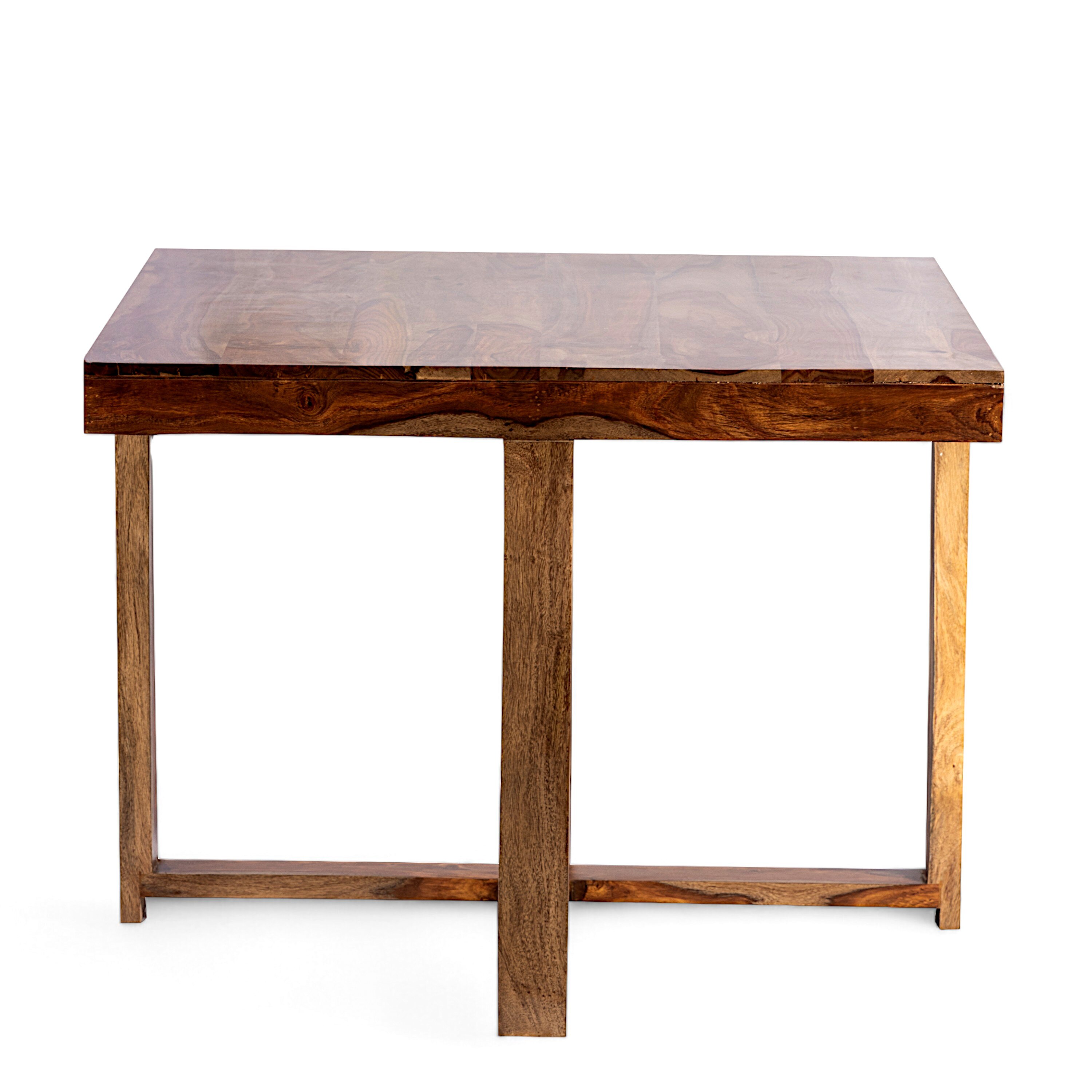 Kingston Sheesham Wood Accent 4 Seater Dining Table