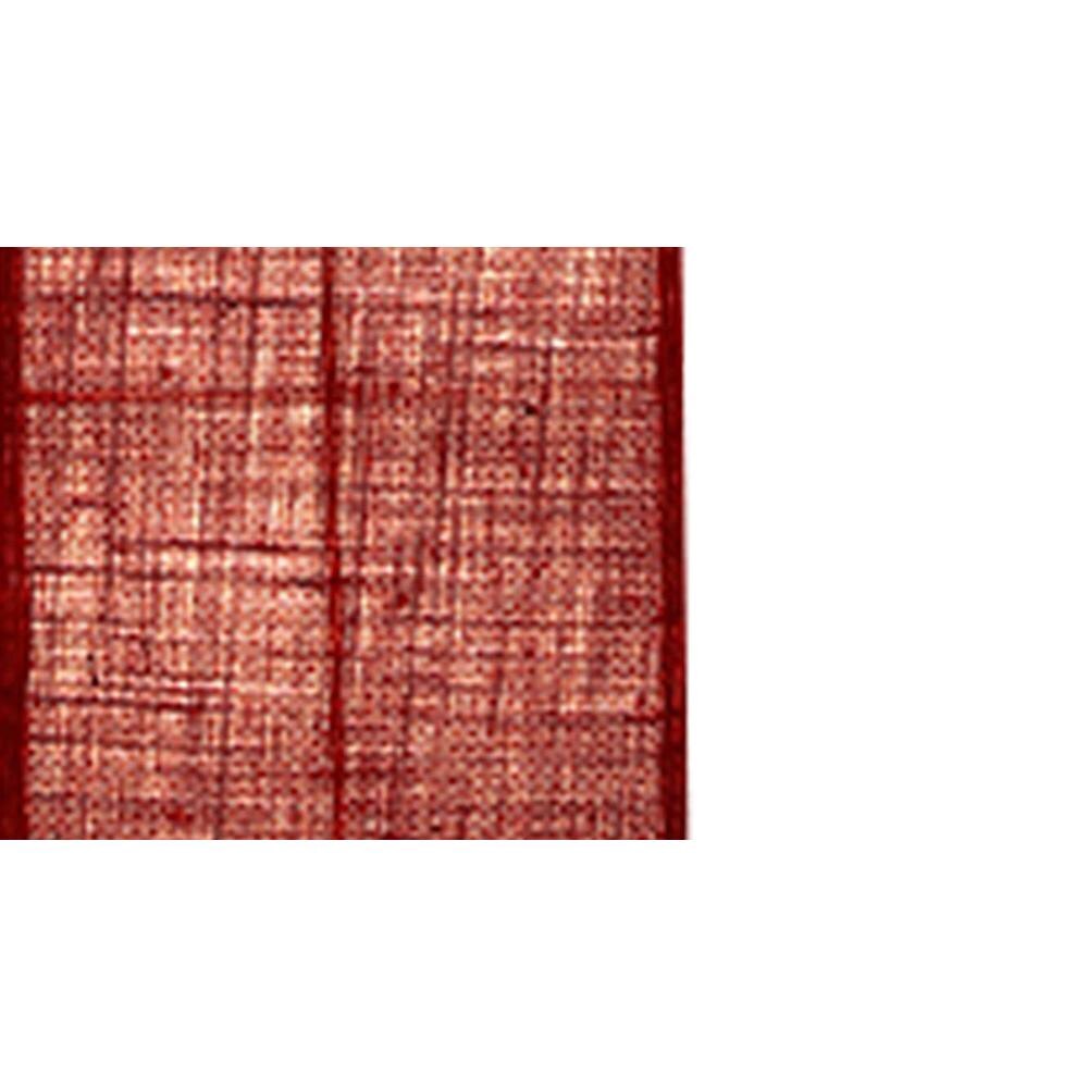 Miranda Maroon Cotton Shade Floor Lamp