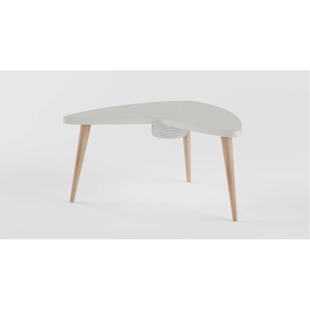 Boomerang Table Storage - White