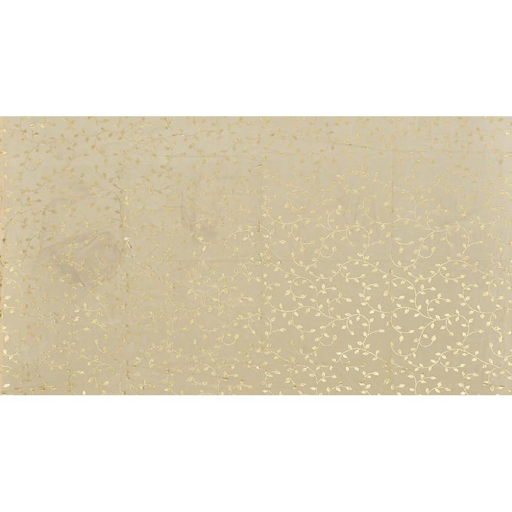 Velvet Golden Foil Pack of 2 Pieces Blackout Window Curtain