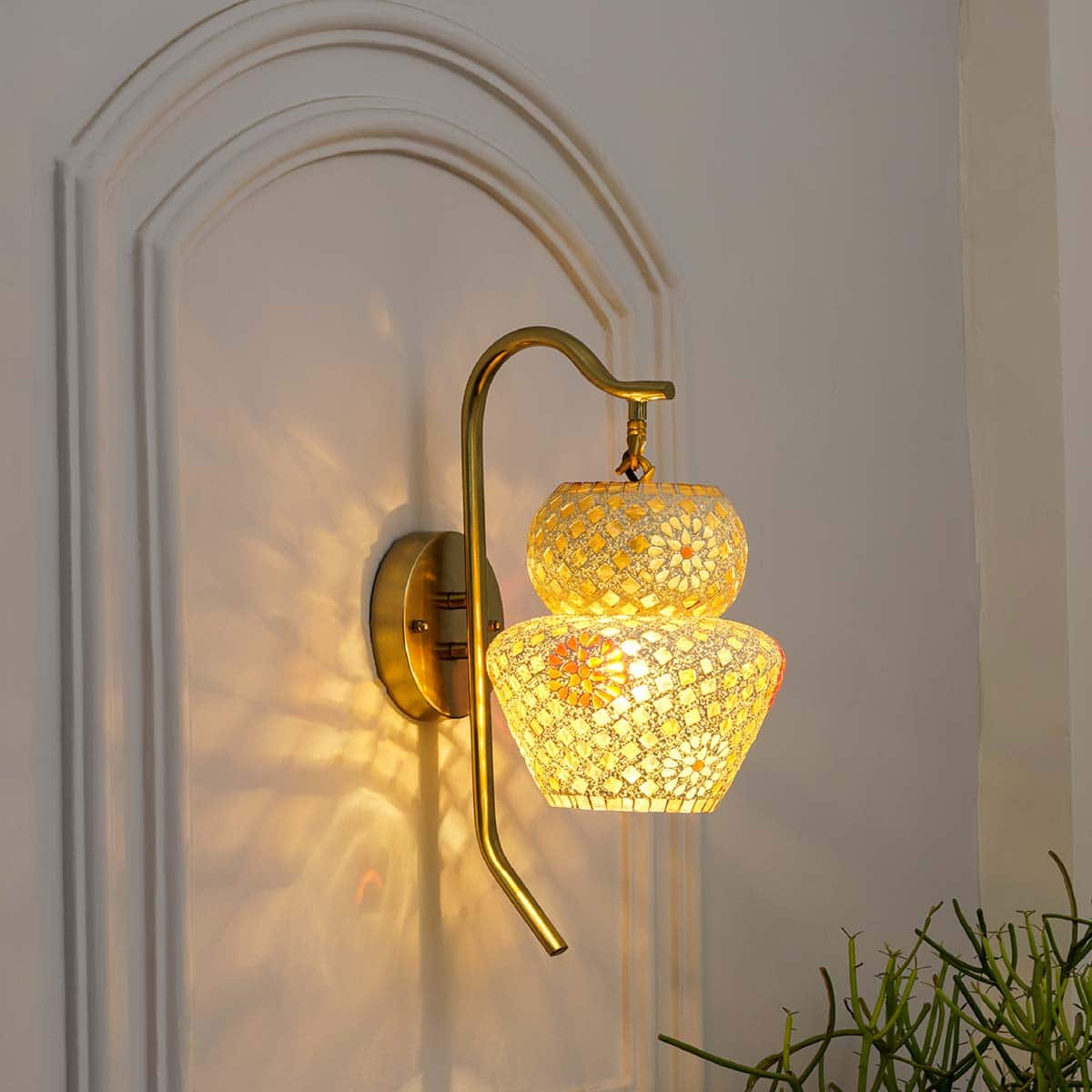 Nagua Mosaic Glass Wall Light