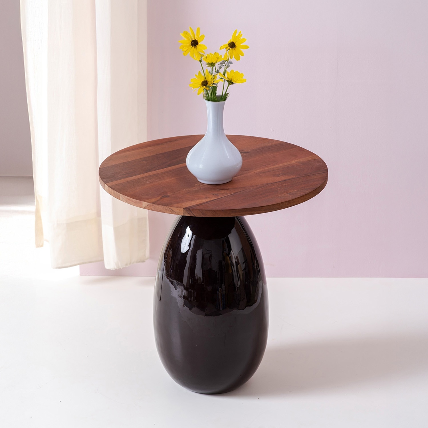 Modern Mango Wood Side Table