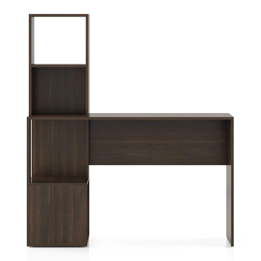 Carl Engineered Wood Study Table in Deep Oak Finish