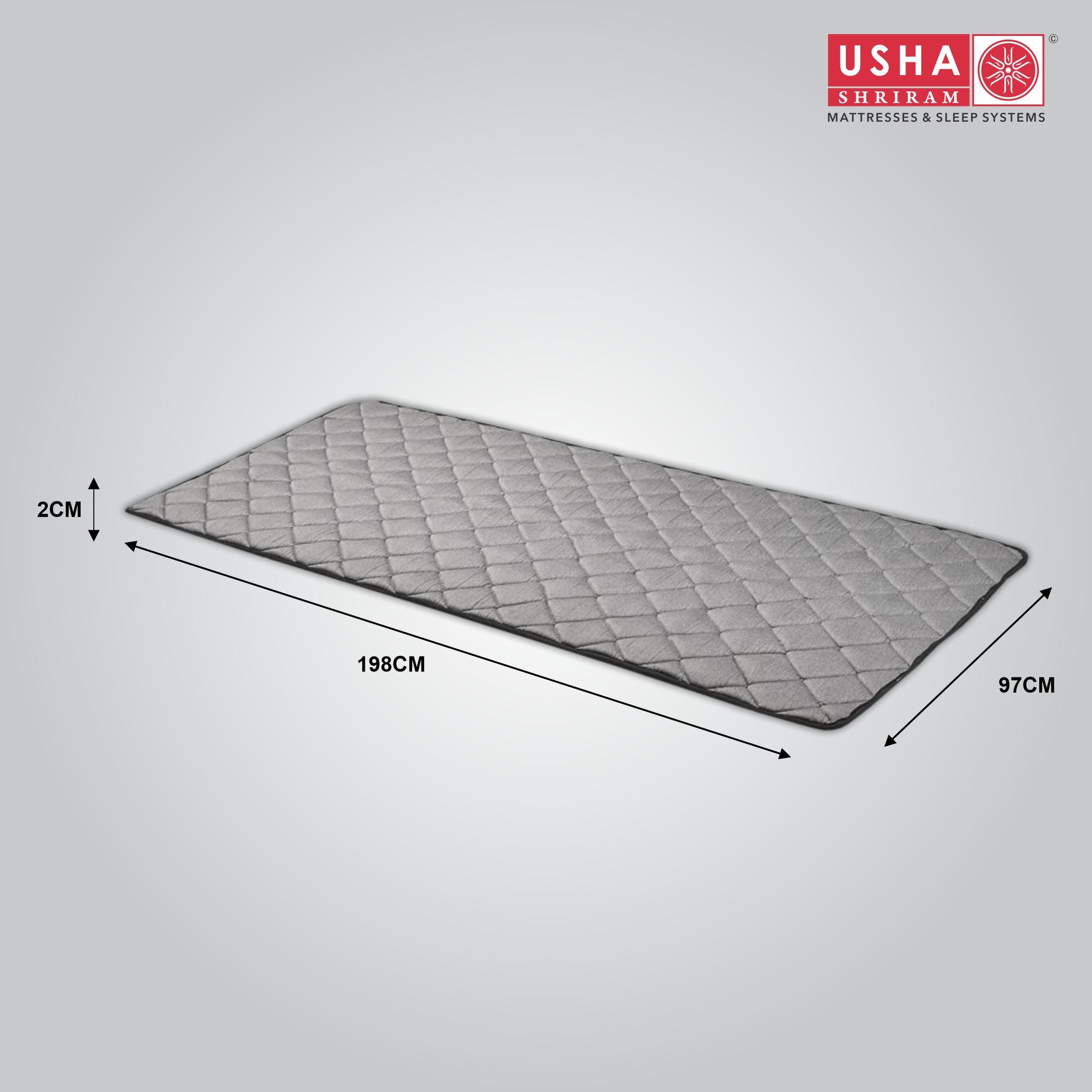 Usha Shriram Roll-Up Foldable Travel & Portable Queen Mattress (Mattress Thickness: 1 Inches, Mattress Dimensions: 72 x 60 in)