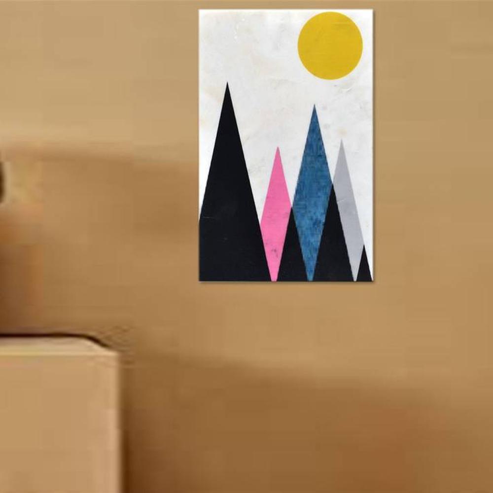 Kevin White Abstract Marble 8x12 inches Framed Wall Art