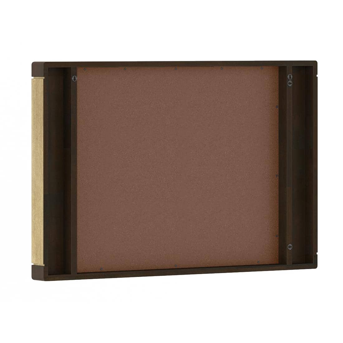 Masai Solid Wood Mirror In American Walnut - 2 Tone Finish