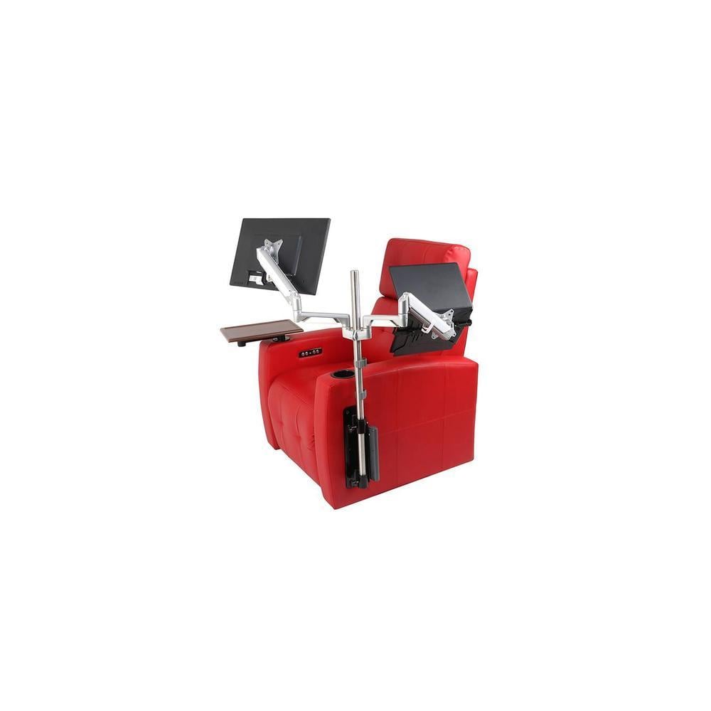 Flix Solid Wood One Seater Motorized Recliner in Red Colour