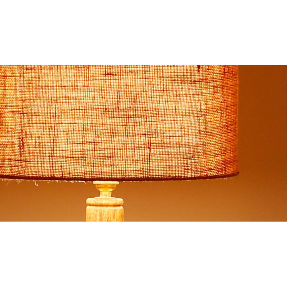 Ivana Beige Cotton Shade Floor Lamp