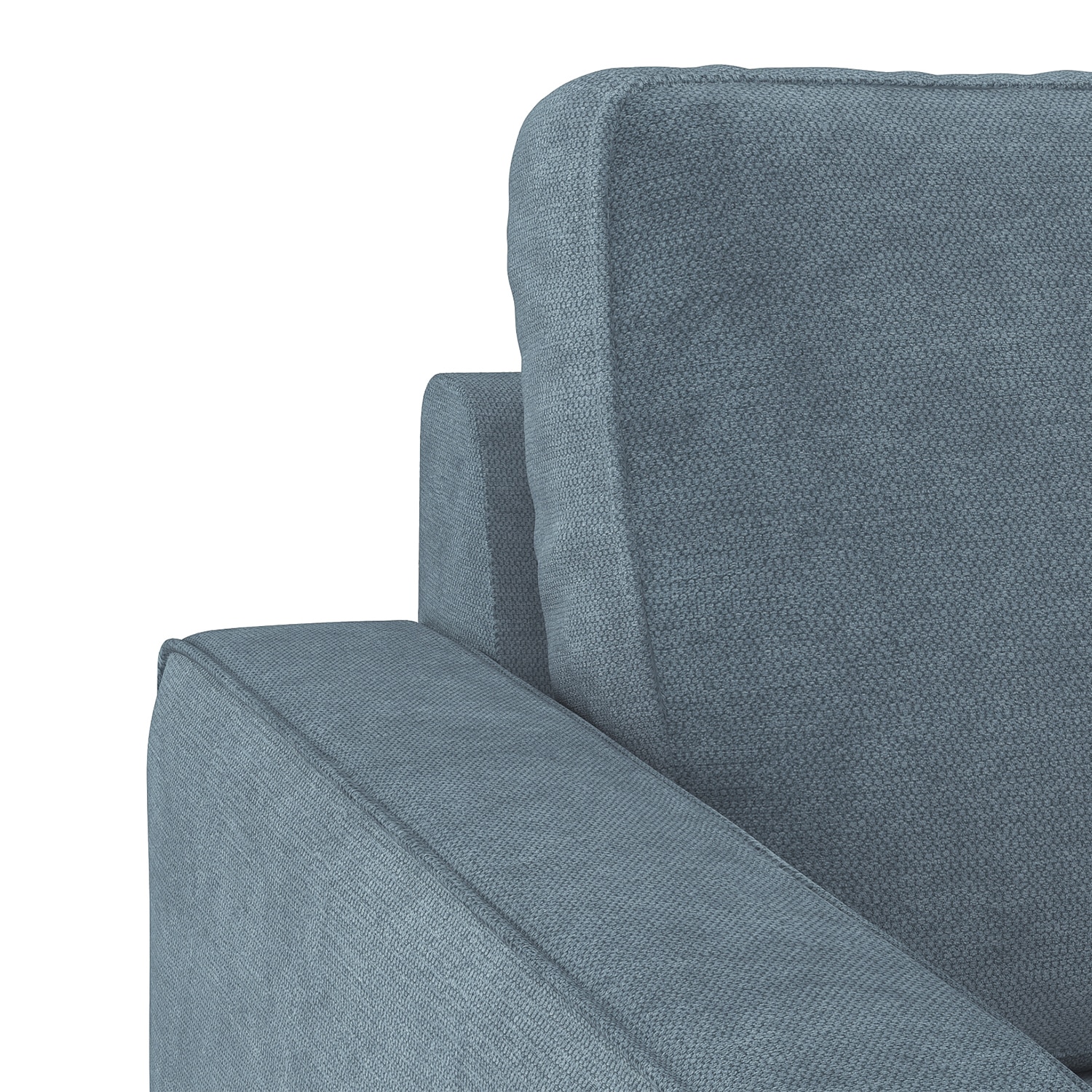 Apollo Compact Fabric Sofa (Colour : Ocean Weave, Seating Capacity : 3 Seater, Cushion Type : Soft, Back Type : Regular Back)