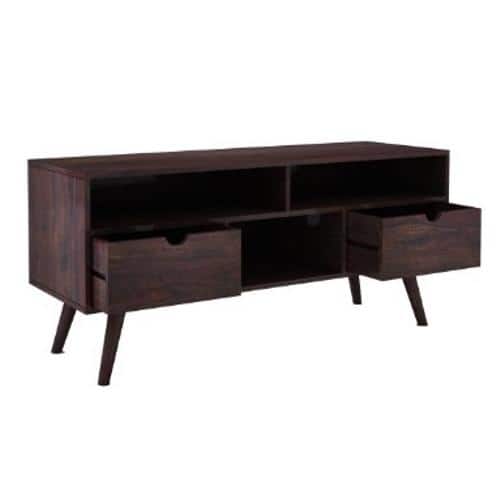 Aspen Solid Wood TV Unit in Walnut Finish